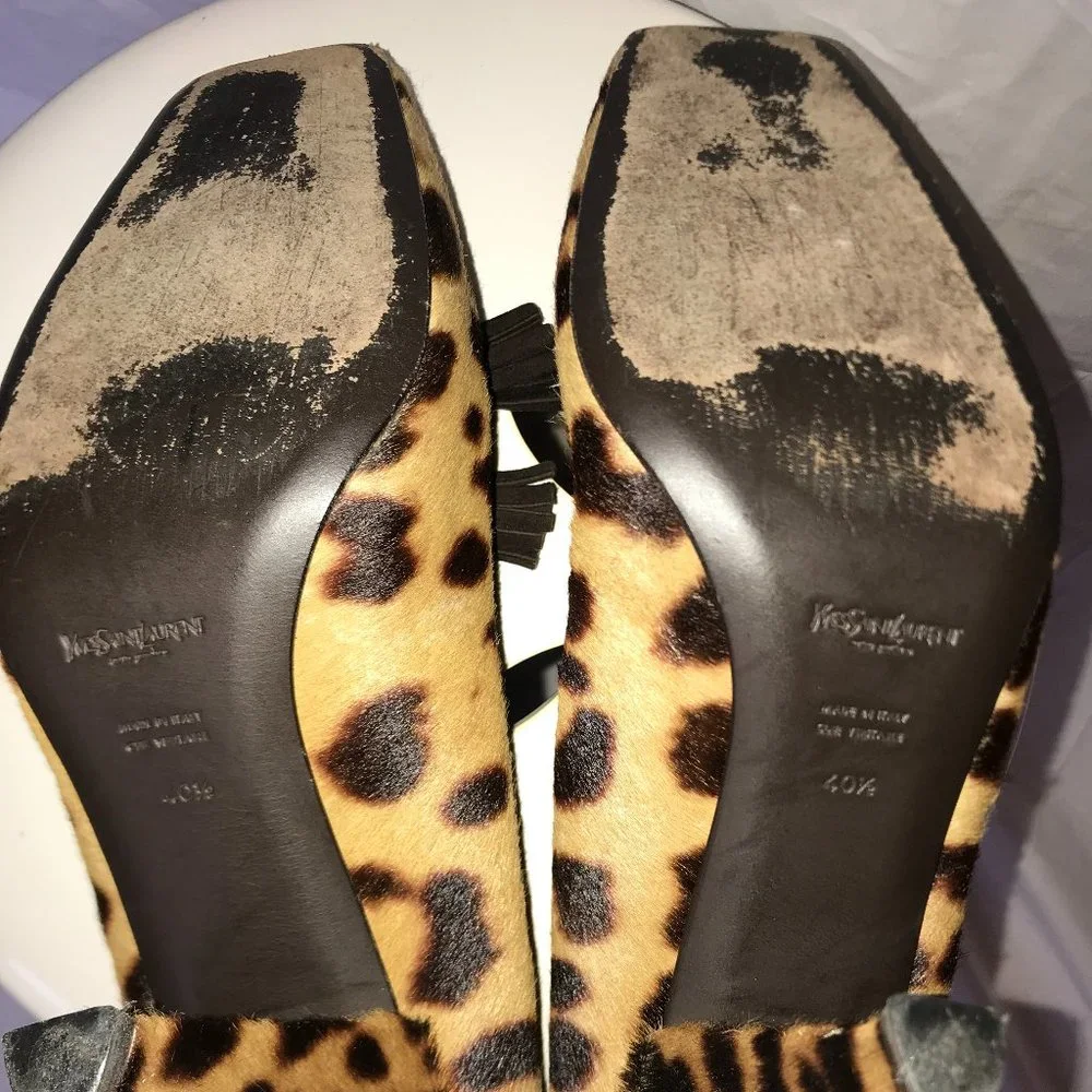 Vintage Yves St. Laurent Leopard Heels - Picture 5 of 5
